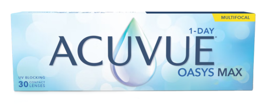 Acuvue Oasys MAX 1-Day Multifocal 30 tk + kingituseks kosmeetikakott