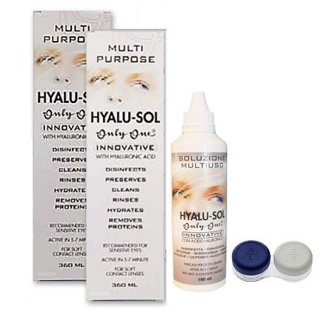 Sooduskomplekt OnlyOne Hyalu-Sol 360 ml 2 tk + Hyalu-Sol 100 ml 1 tk ja 3 konteinerit