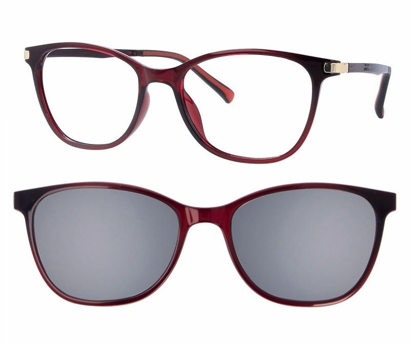 F0059 Shiny Burgundy + magnetkinnitusega klipid