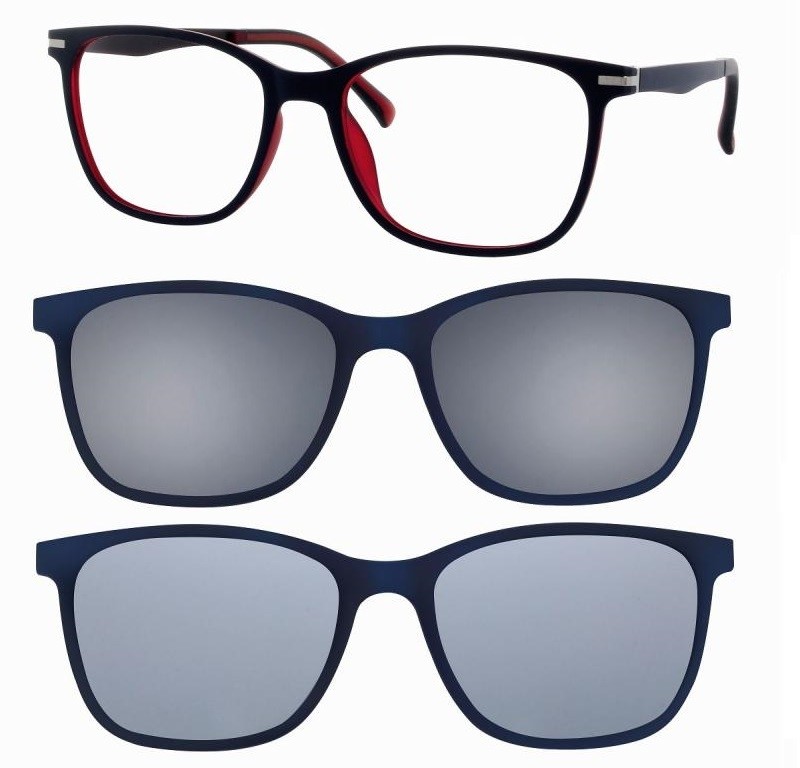 F007353142000 Dark Blue/Red + magnetkinnitusega klipid 2 tk