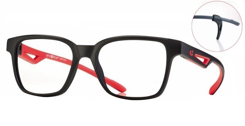 CentroStyle Active Sport F034750092000 Matt Black/Red (Size M) + optilised prilliklaasid